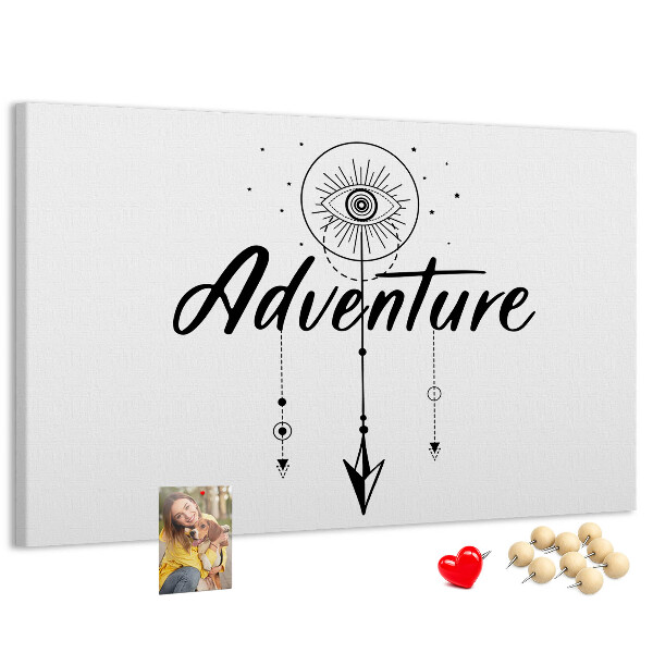 Tableau affichage liège L'aventure du symbole de l'œil et de la flèche