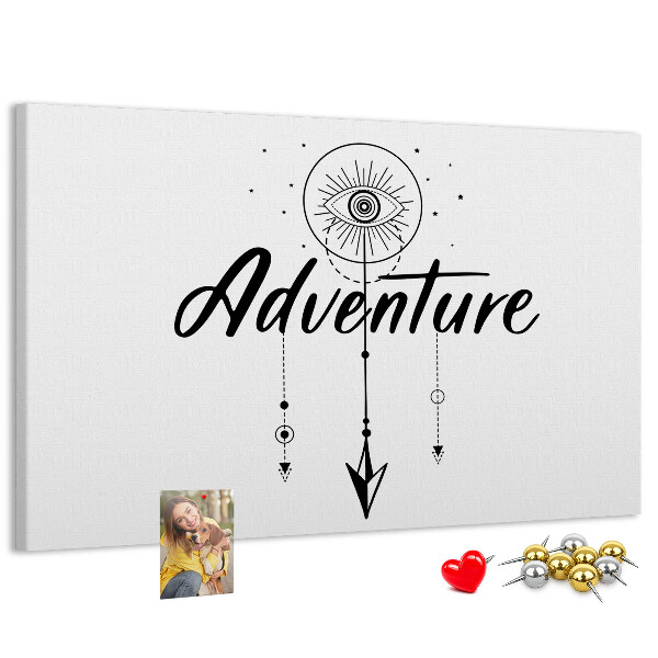 Tableau affichage liège L'aventure du symbole de l'œil et de la flèche