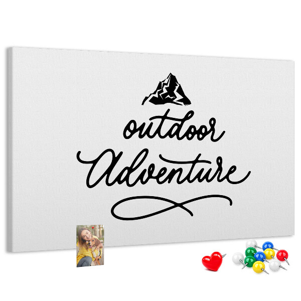 Tableau de liège Aventure en plein air en montagne
