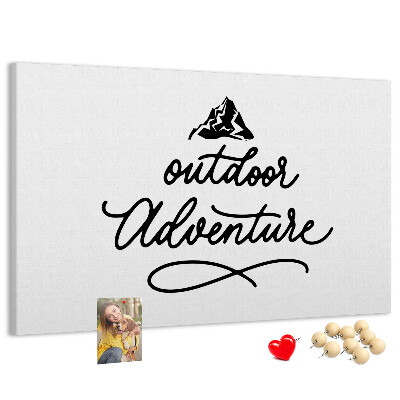 Tableau de liège Aventure en plein air en montagne