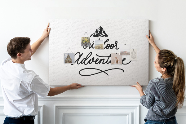 Tableau de liège Aventure en plein air en montagne