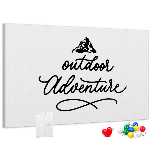 Tableau de liège Aventure en plein air en montagne