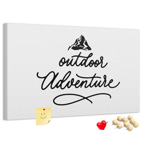 Tableau de liège Aventure en plein air en montagne
