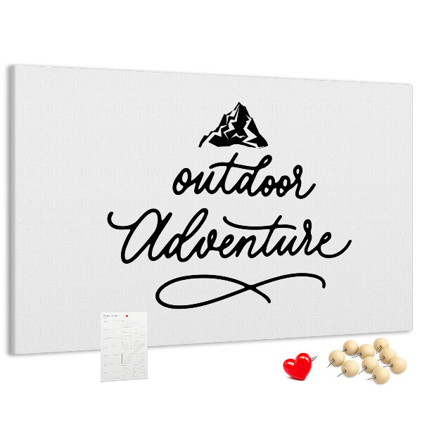 Tableau de liège Aventure en plein air en montagne
