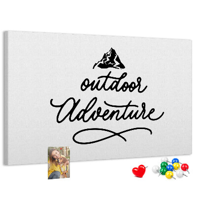 Tableau de liège Aventure en plein air en montagne