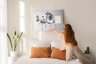 Tableau affichage liège L'heure est à l'aventure en montagne
