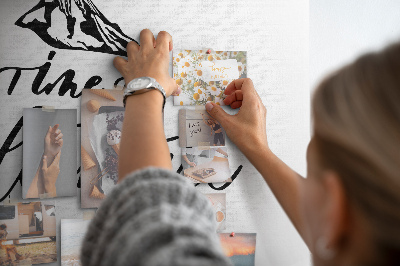 Tableau affichage liège L'heure est à l'aventure en montagne