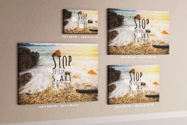 Tableau de liège Un motif qui inspire les activités en bord de mer.