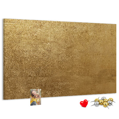 Tableau de liège Texture dorée au style minimaliste.