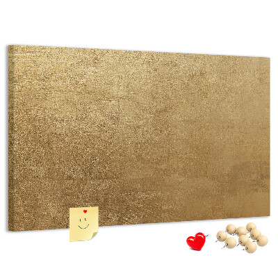 Tableau de liège Texture dorée au style minimaliste.