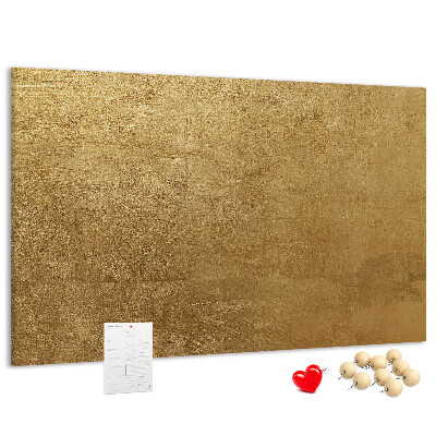 Tableau de liège Texture dorée au style minimaliste.