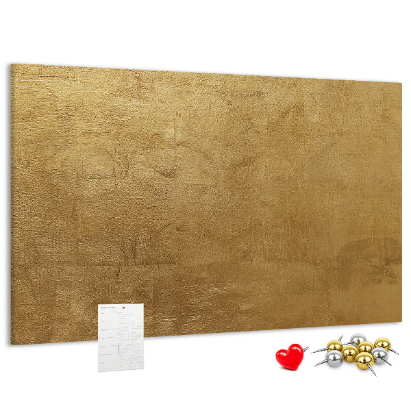 Tableau de liège Texture dorée au style minimaliste.