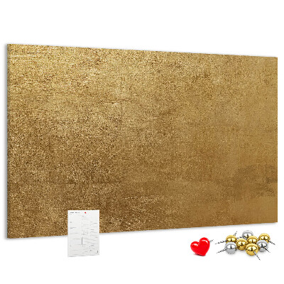Tableau de liège Texture dorée au style minimaliste.