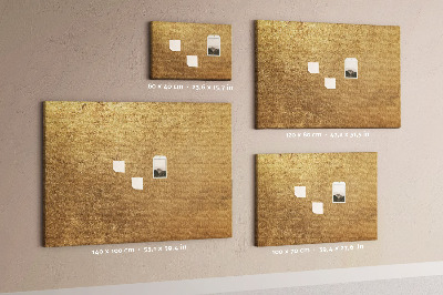 Tableau de liège Texture dorée au style minimaliste.