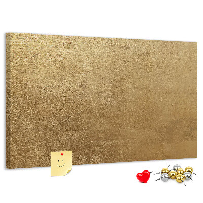 Tableau de liège Texture dorée au style minimaliste.