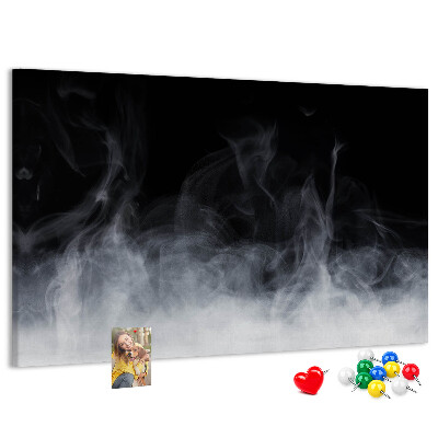 Tableau en liège Danse sensuelle du brouillard sur fond noir