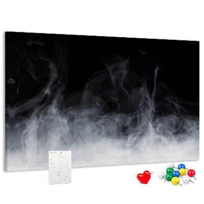 Tableau en liège Danse sensuelle du brouillard sur fond noir