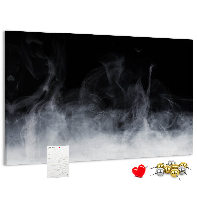 Tableau en liège Danse sensuelle du brouillard sur fond noir