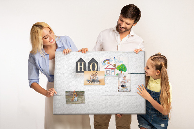 Tableau affichage liège Lettres stylisées sur fond en bois