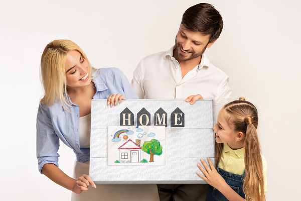 Tableau affichage liège Lettres stylisées sur fond en bois