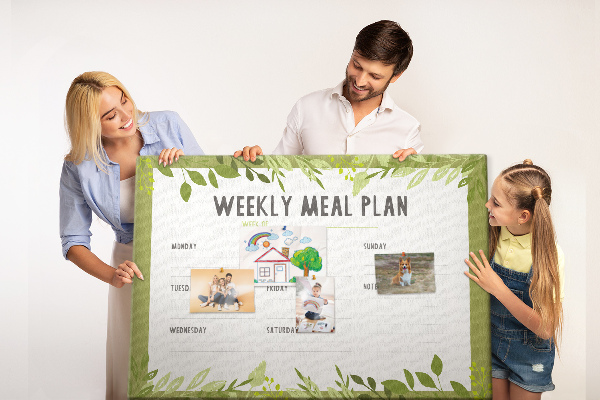 Tableau de liège Plan de repas Green Leaf