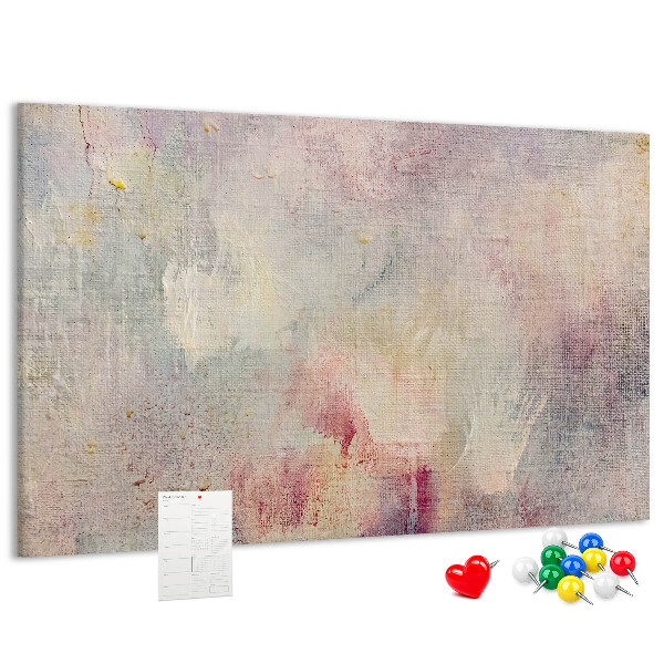 Tableau de liège Délicates touches de couleurs pastel en arrière-plan