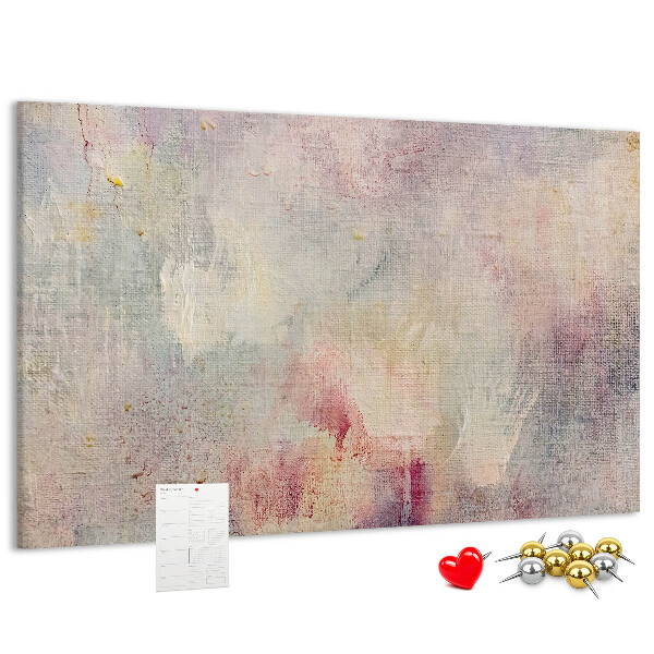Tableau de liège Délicates touches de couleurs pastel en arrière-plan