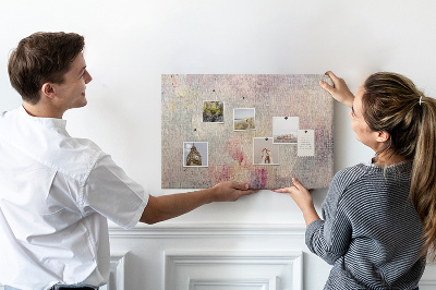 Tableau de liège Délicates touches de couleurs pastel en arrière-plan