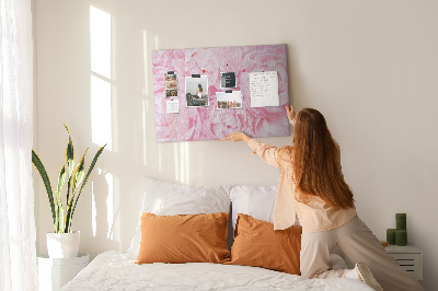 Tableau de liège Pivoines roses dans une teinte délicate.