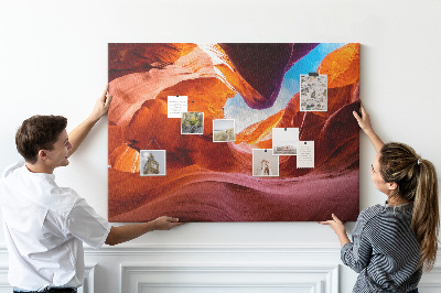 Tableau affichage liège Roches rouges et ciel bleu