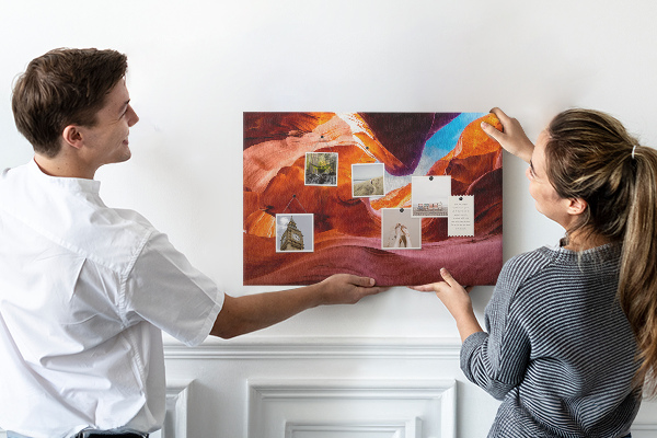 Tableau affichage liège Roches rouges et ciel bleu