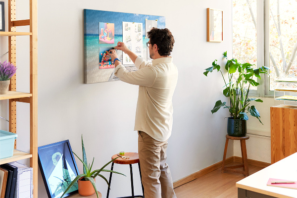 Tableau en liège Une jetée tranquille dans un paradis tropical