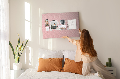 Tableau affichage liège L'amour de soi sur fond rose