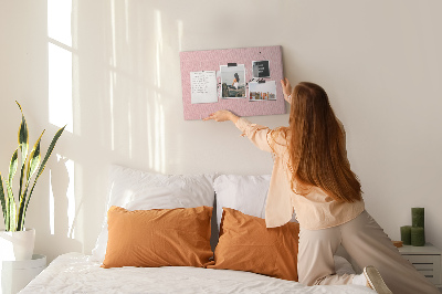 Tableau affichage liège L'amour de soi sur fond rose