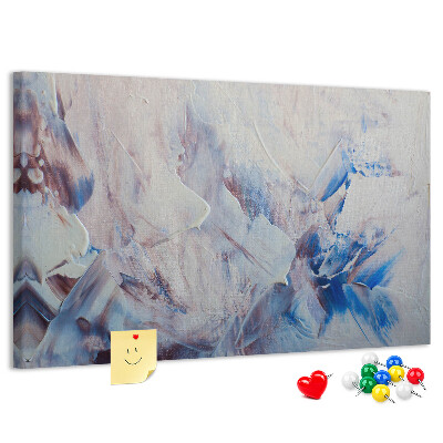 Tableau en liège Paysage abstrait aux tons bleus