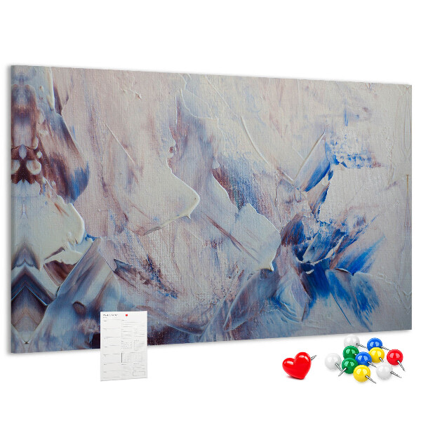 Tableau en liège Paysage abstrait aux tons bleus