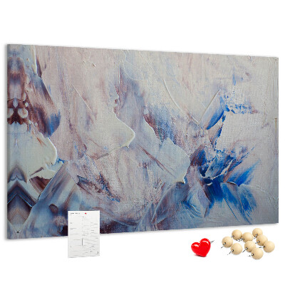 Tableau en liège Paysage abstrait aux tons bleus