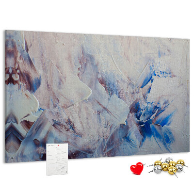 Tableau en liège Paysage abstrait aux tons bleus