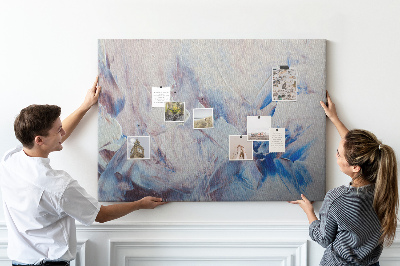 Tableau en liège Paysage abstrait aux tons bleus