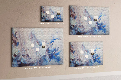 Tableau en liège Paysage abstrait aux tons bleus