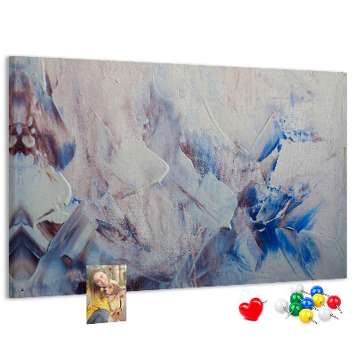 Tableau en liège Paysage abstrait aux tons bleus