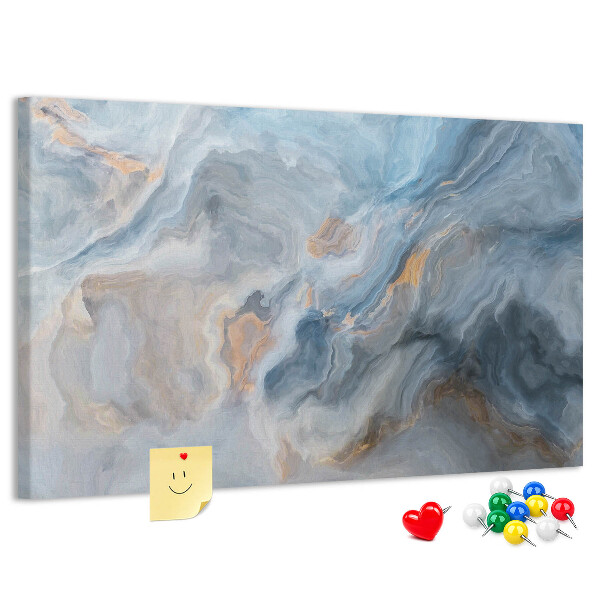 Tableau affichage liège Motif abstrait dans des tons de bleu