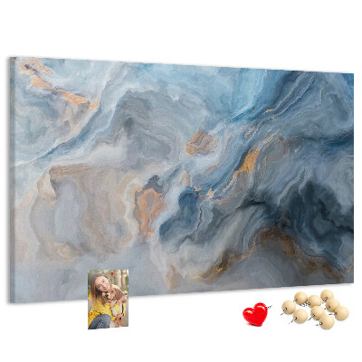 Tableau affichage liège Motif abstrait dans des tons de bleu