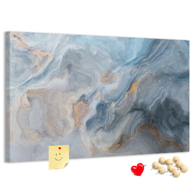 Tableau affichage liège Motif abstrait dans des tons de bleu