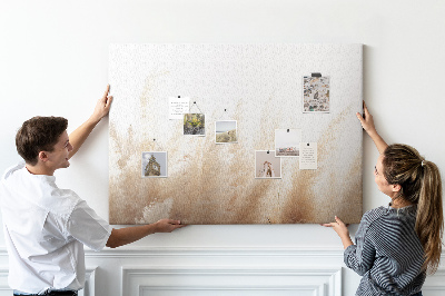 Tableau affichage liège Herbes délicates sur fond clair