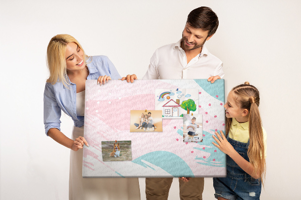 Tableau affichage liège Taches abstraites aux couleurs pastel