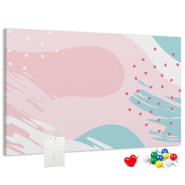 Tableau affichage liège Taches abstraites aux couleurs pastel