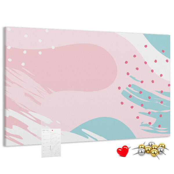 Tableau affichage liège Taches abstraites aux couleurs pastel