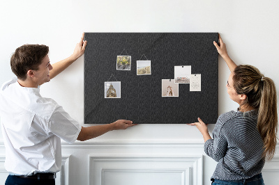 Tableau en liège Tableau noir avec épingles colorées