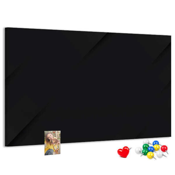 Tableau en liège Tableau noir avec épingles colorées